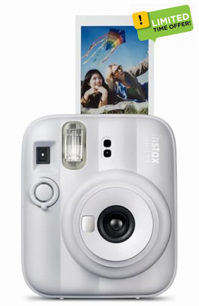 FUJIFILM instax mini 13 Instant Film Camera - Clay White