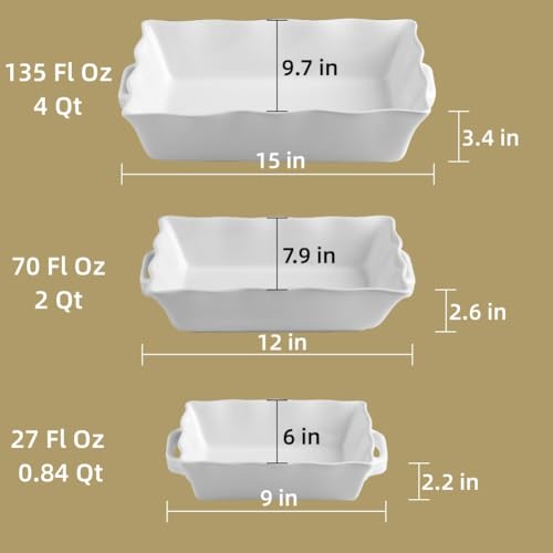 Wave Edge Lasagna Pan Deep for Cooking