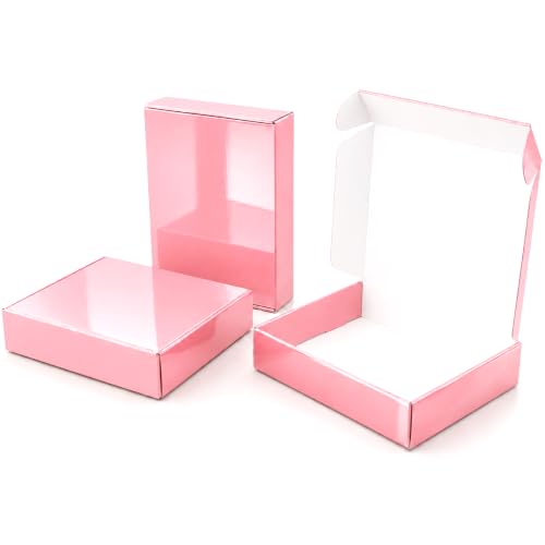 45 Pack Glossy Pink Corrugated Boxes