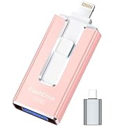 MFi Certified 256GB Flash Drive for iPhone iPad, Photo Stick for External Memory Storage, Easily ...