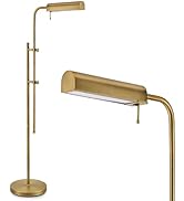 VONLUCE Rustic Desk Lamp, Adjustable Industrial Style Metal Table Lamp, 3 Color Temperatures LED ...