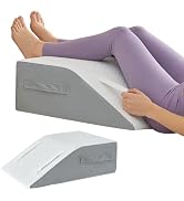Yojoker Twin Size Bed Wedge Pillow for Headboard Gap, Wedge Pillow Headboard with Side Pockets an...