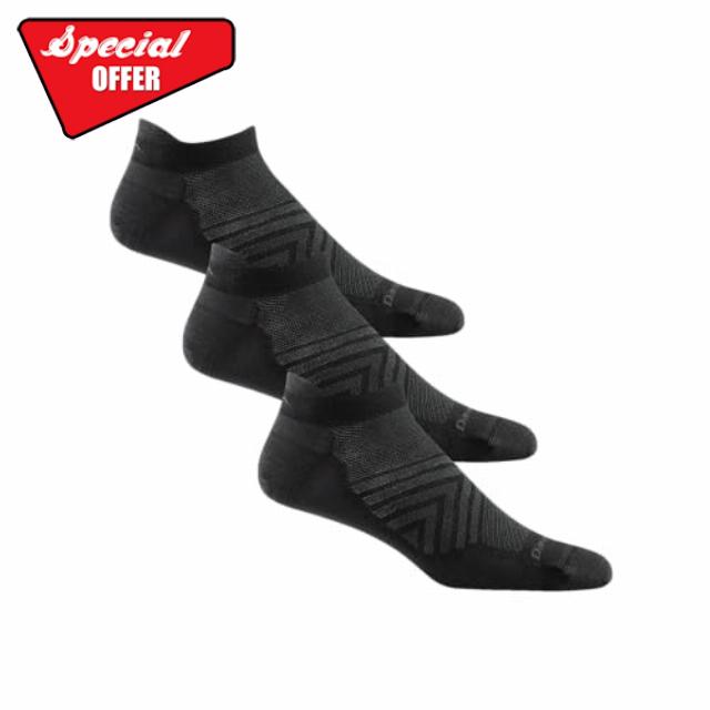 Darn Tough Vermont Men's Run No Show Tab Ultra-Lightweight Running Socks                                                          40% Merino Wool