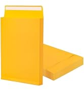 9x12 Expanding Manila Envelopes with Clasp 25 Pack, Goefun 180 GSM Heavyweight Expandable Manilla...