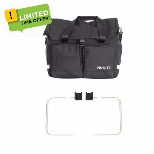 Voyage Atlas-E Bag for Brompton E – Expandable Top