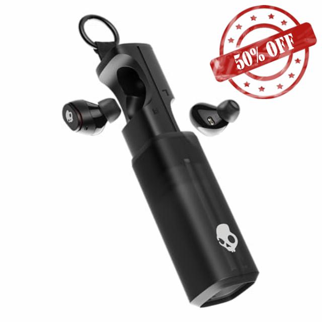 Skullcandy Dime 360 Wireless Earbuds with Clip-Anywhere Case - True Black                                                          In-Ear Fit
