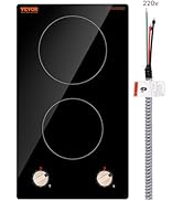 VEVOR Induction Cooktop, 9200W Electric Countertop Burner, 5 Burner Knob Control Stove, Built-in ...