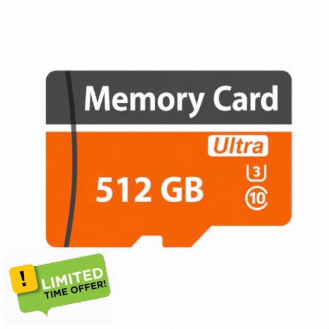 SD Card 512GB with Adapter