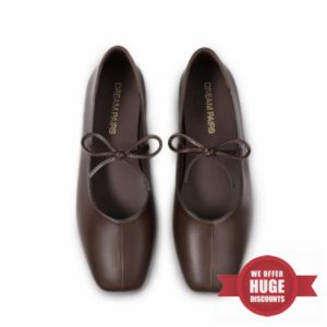 DREAM PAIRS Women's Ballet Mary Jane Flats                                                          Square Toe Slip on Flats for Women