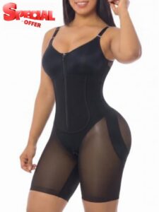 YIANNA Women Fajas Colombianas Shapewear Tummy Control Bodysuit Body Shaper                                                          Double Tummy Control