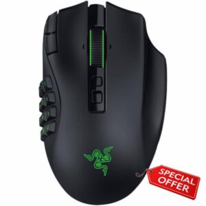 Razer Naga V3 Pro Wireless MMO Gaming Mouse with Swappable Side Plates | 23 Programmable Buttons w/ 3 Swappable Side Plates