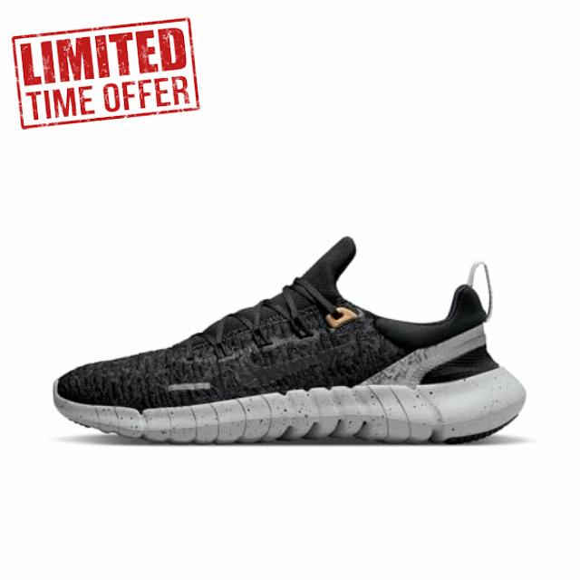 Nike Free Run 5.0 Men's Road Running Shoes (Black/Dark Smoke Grey/Black)