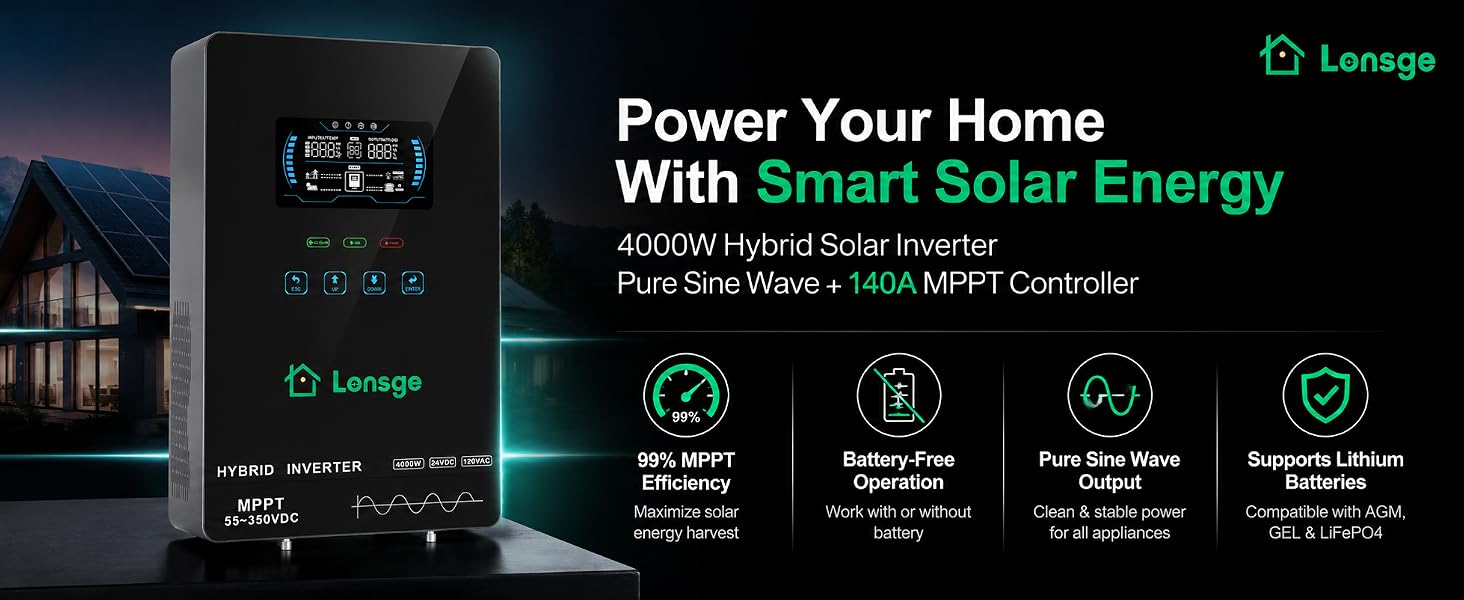 4000w pure sine wave inverter