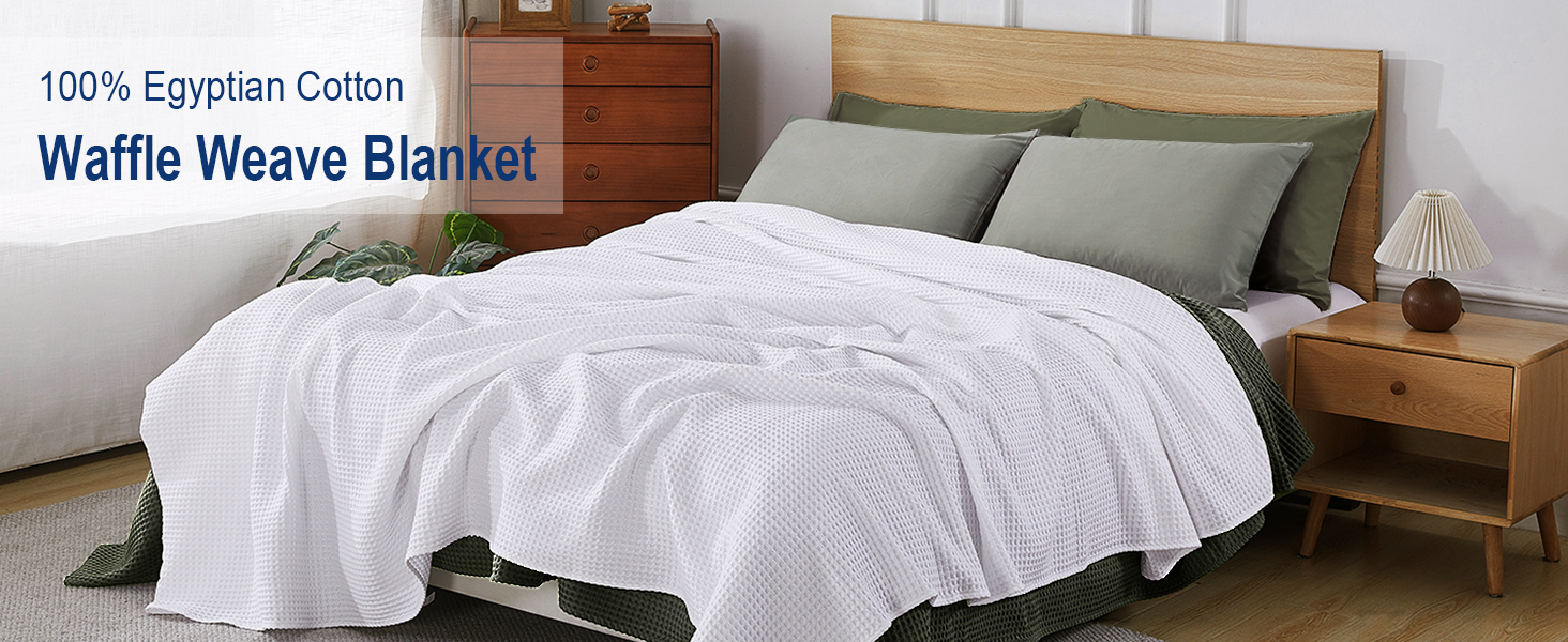 cotton waffle blanket
