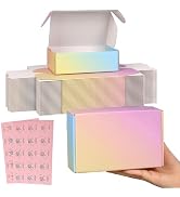 Shipping Boxes Small 7x5x2", 30 Pack Colorful Corrugated Cardboard Boxes, Mailer Boxes for Small ...