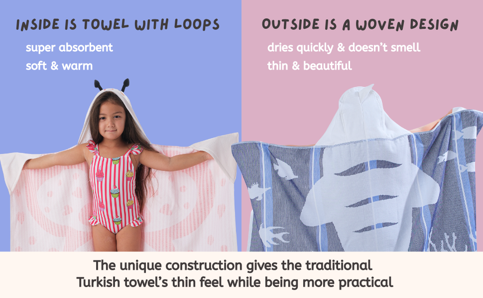 beach poncho: foutah beach towel for kids