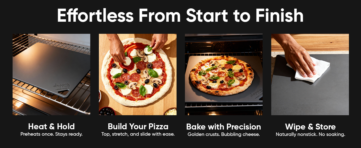 Seasoned Baking Steel for Bread, Pizza, Sourdough & More | Premium Quality Crust at Home