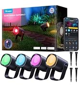Govee Outdoor Tree Lights 3-Pack, RGBWIC LED Landscape Lighting, IP67 Waterproof, Outdoor Lights ...
