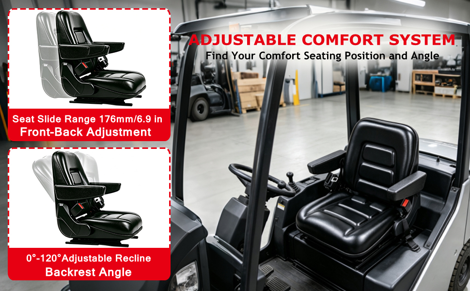 Universal Forklift Seat with Micro Switch
