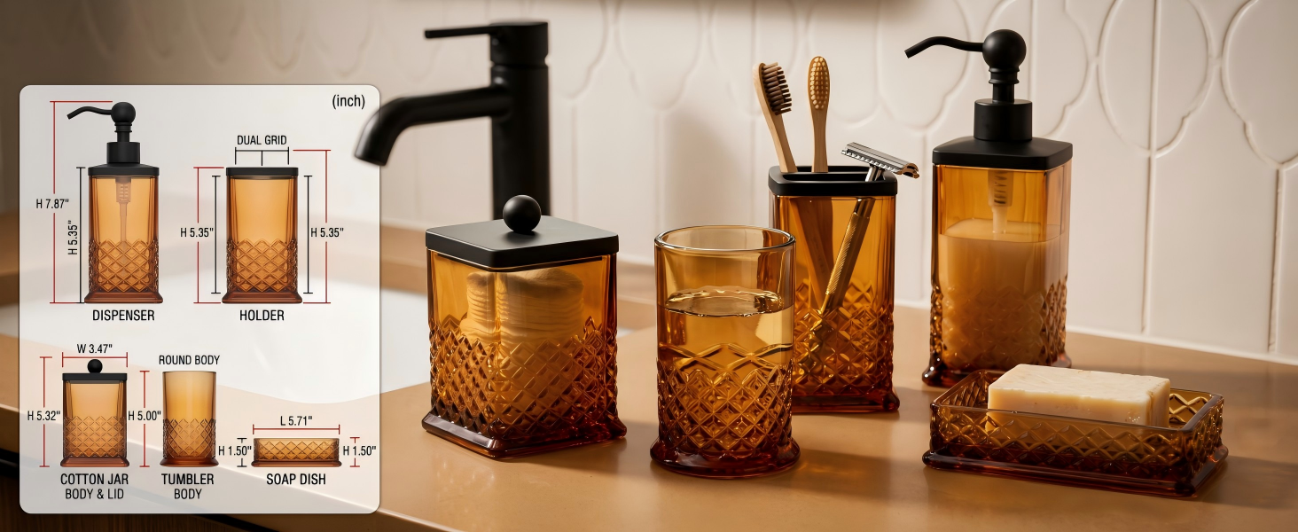 JKE Bathroom Accessories Set