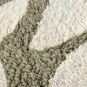 Image of tapetes para baño, accesorios para baño, bath matts for bathroom, green bathroom rug.
