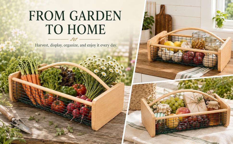 garden baskets for gathering vegetables