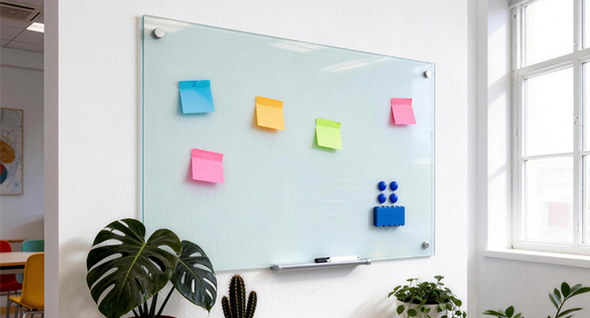magnetic glass whiteboard large white board dry erase board big for wall giant clear office school