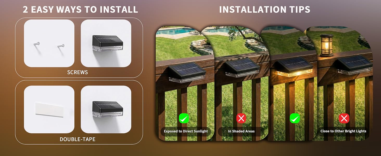 Solar Fence Lights