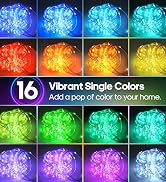 Soiarllt Rope Lights for Outside, 35FT 120LED Color Changing Christmas Lights with Plug & Remote,...