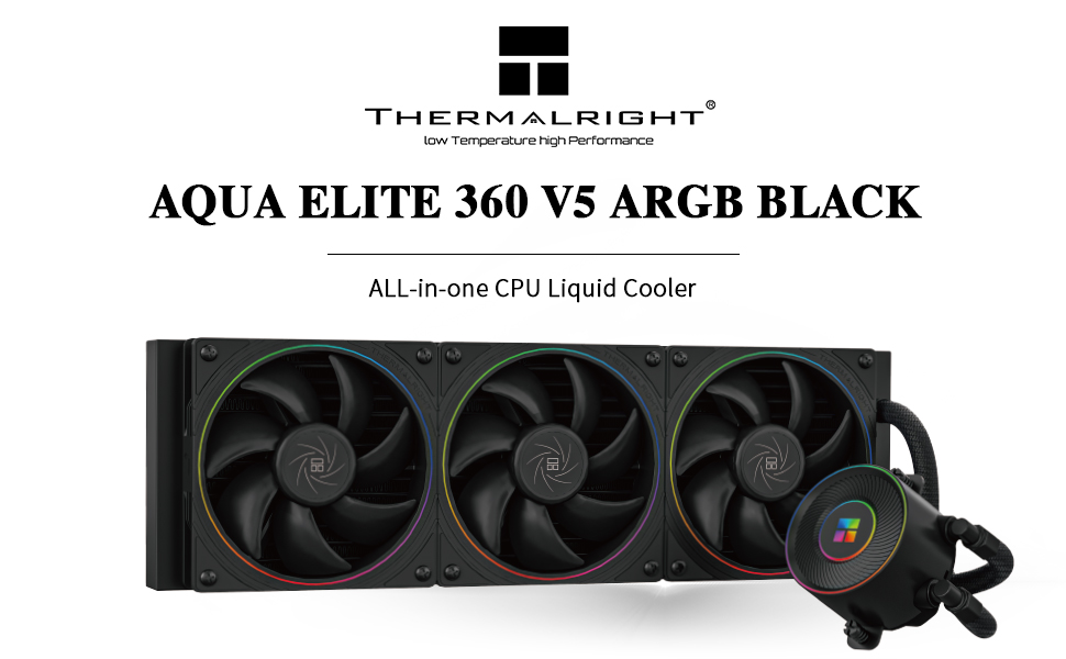 AE360 V5 ARGB Black cpu cooler