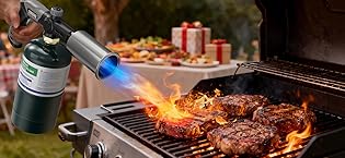 Sondiko Powerful Grill & Cooking Propane Torch L8010 with Gas Cylinder Stand Base, Sous Vide, Cam...