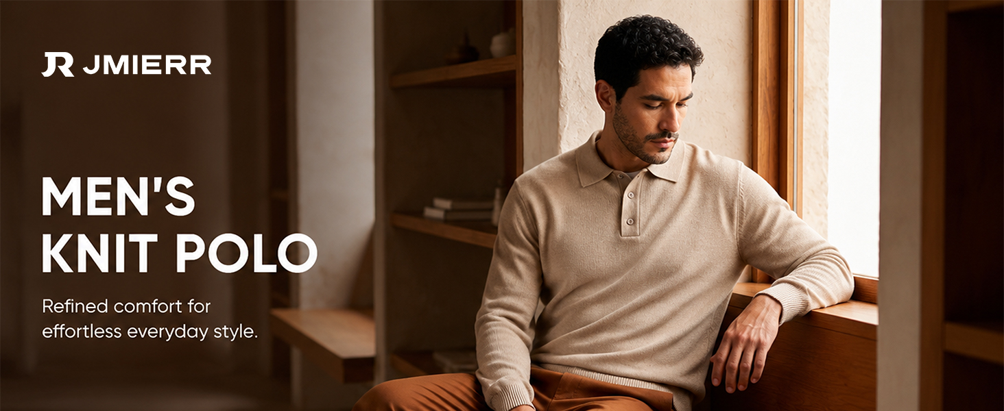 Mens Knit Polo