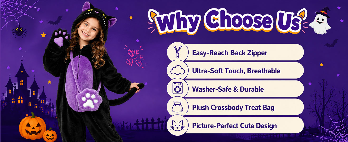 kids black cat costumes for girls