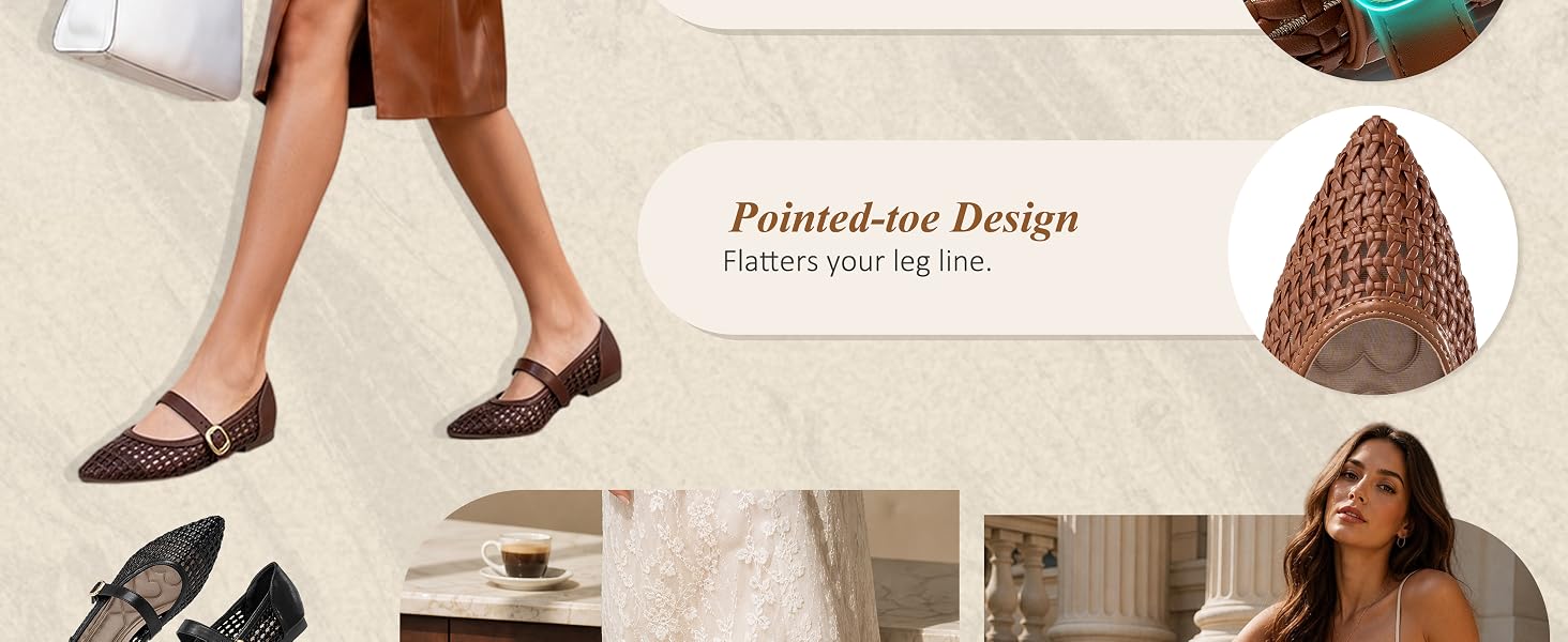 Women's Woven Mary Jane Flats
