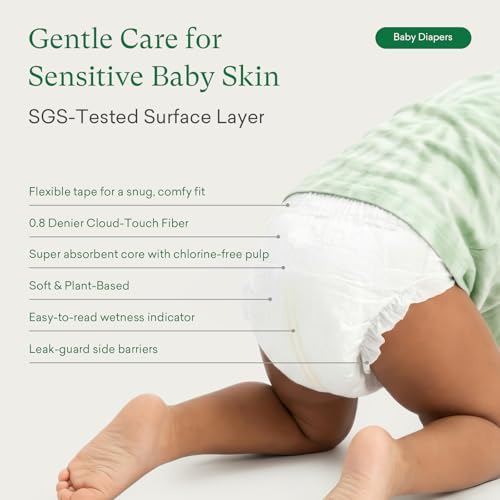 Baby Dry Wipes | Includes Size 1 (208Ct)