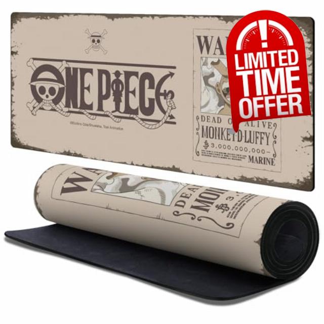 Head Case Designs Officially Licensed One Piece Luffy Gear 5 Poster Graphic Art 37.4 x 15.75 x 0.16 inches (900 x 400 mm) - XL Gaming Office Desk PC Keyboard Mouse Mat Pad