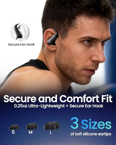 Obsidian | Noise Cancelling Ear Buds with Ear Hooks for iOS