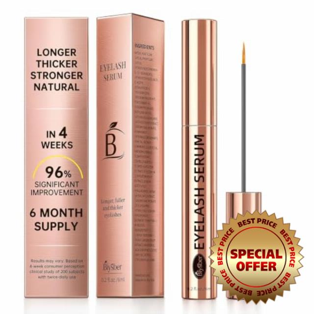 Lash Serum for Eyelash Growth: Eyelash Growth Serum with Peptides & Botanical Extracts for Longer