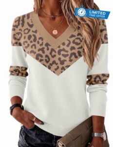 Zeagoo Womens V Neck Sweaters Long Sleeve Tops Lightweight Fall Clothes                                                          Pullover Sweaters for Women