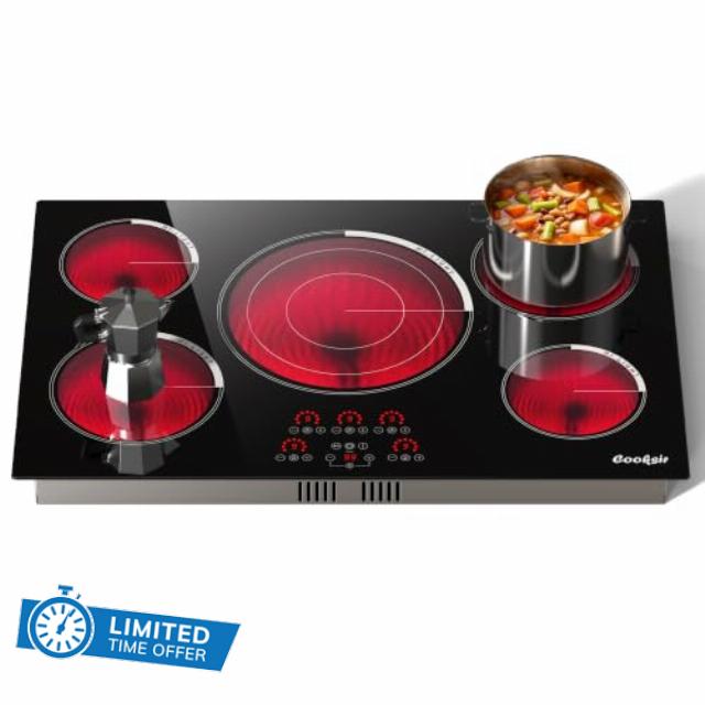 30 Inch Electric Cooktop 9000W High Power