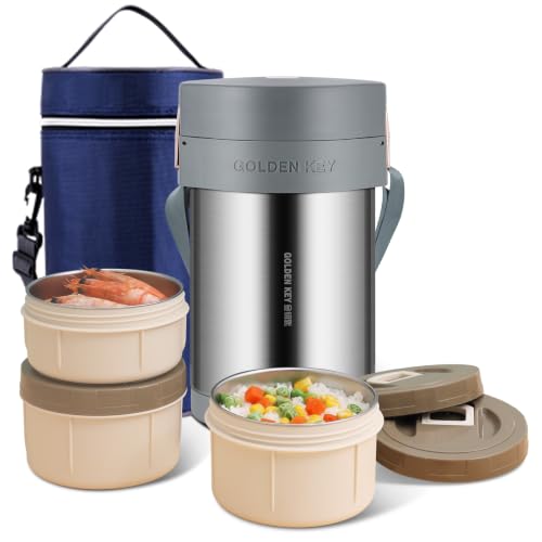 Hot & Cold Food Insulated Food Jars(Silver)