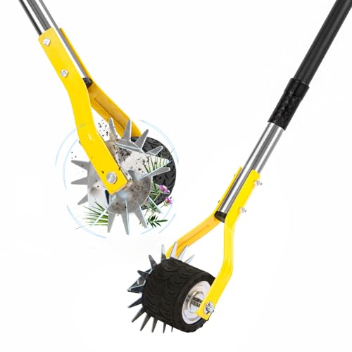 75 Inch Wheel Rotary Edger for Lawn with Extra-Wide Wheel