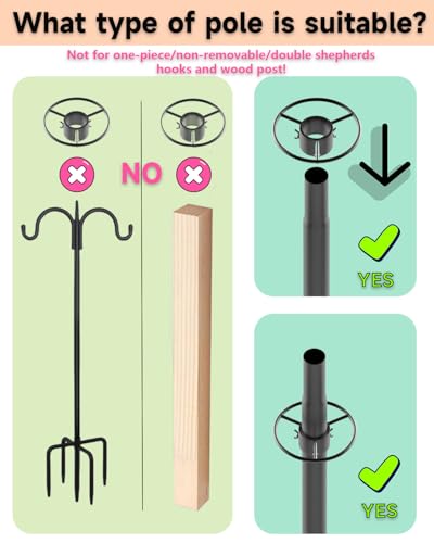 Upgraded Outdoor Squirrel Protector for Bird Feeder Poles (1 Pack)