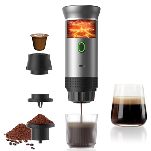 20-Bar 3-in-1 Travel Coffee Machine with 7500mAh Battery