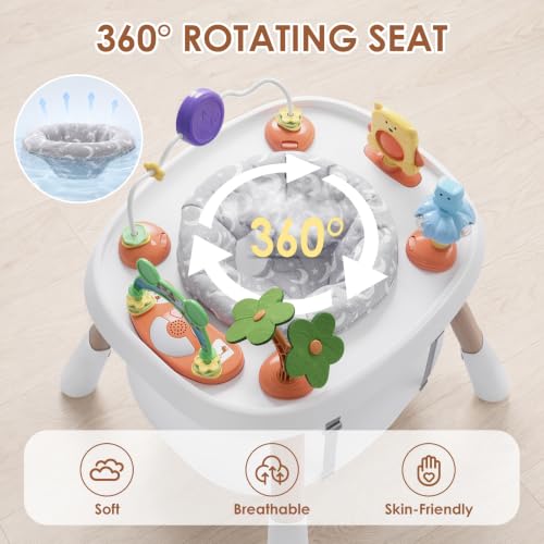 Interactive Sit to Stand Learning Table for Toddler 4 Stage Montessori-Inspired Toys