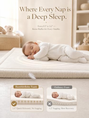 Comfortable Playpen Mat for Nursery Beige
