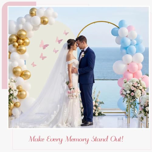 Balloon Arch Stand with White Arch Cover