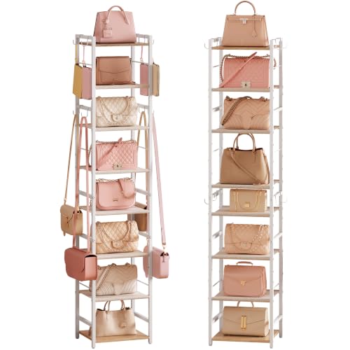 Tall Vertical Purse Rack for Small Spaces