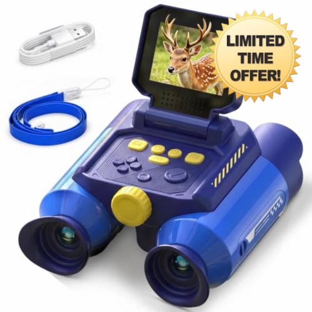Binoculars for Kids with Night Vision Camera