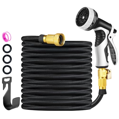 Lightweight Non-Expanding Water Hose with 10 Function Nozzle